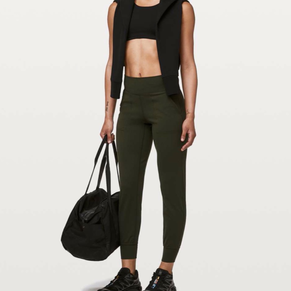 LULULEMON Align Jogger 28" Dark Olive Green High Rise - Picture 2 of 10